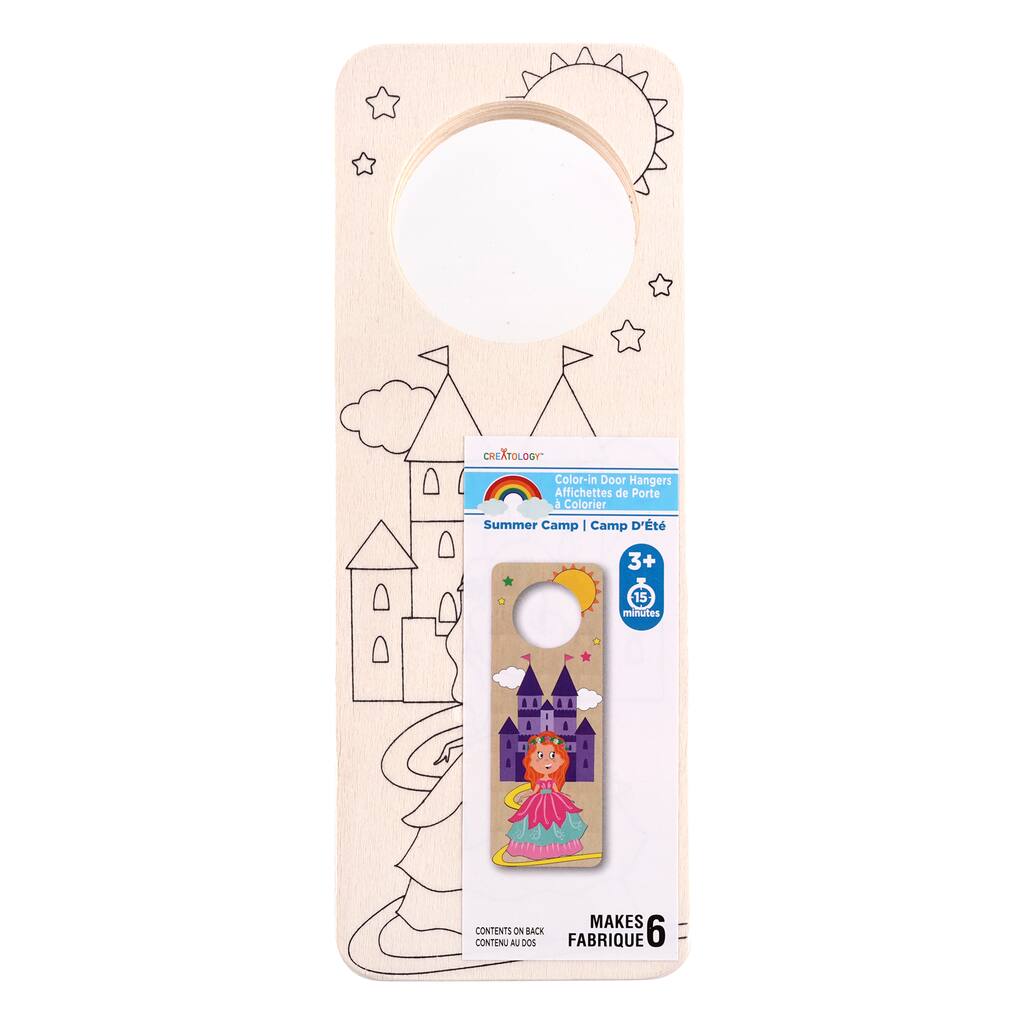 Princess Color In Wood Door Hangers By Creatology Michaels Princess Color In Wood Door Hangers By
